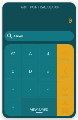 tariff calculator screenshot