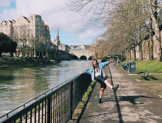 Student by the River Avon