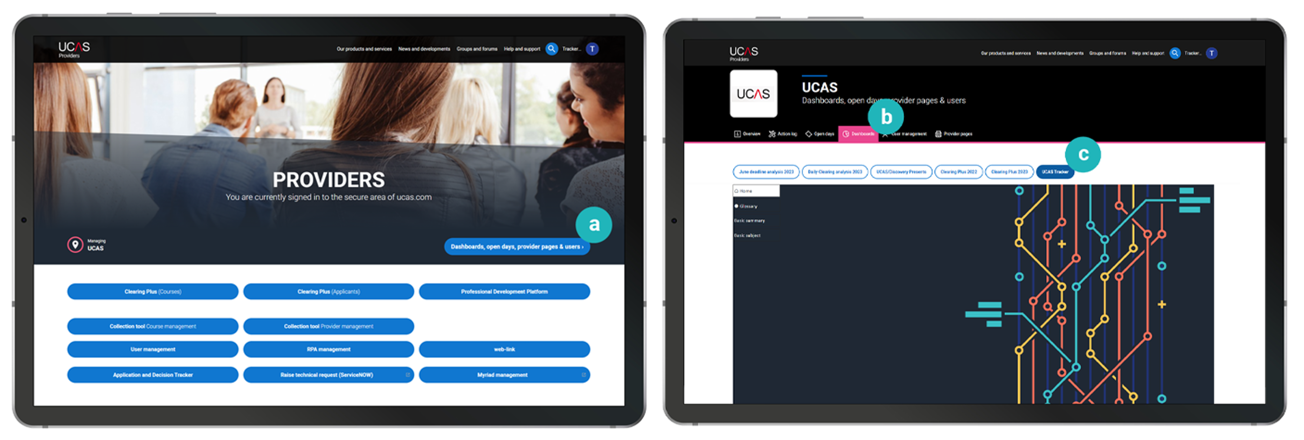 UCAS tracker access