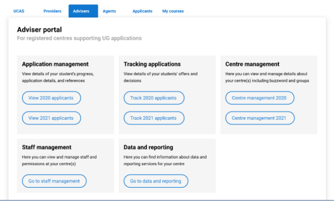 Adviser portal dashboard screenshot