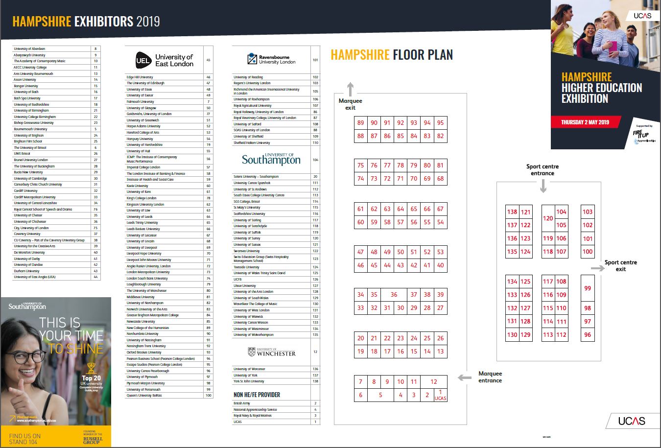 Hampshire exhibition guide