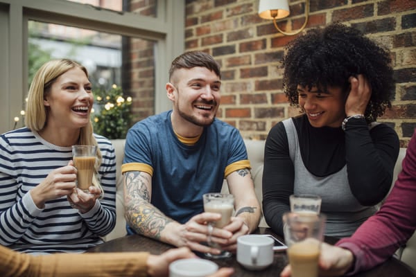 A group of students chatting