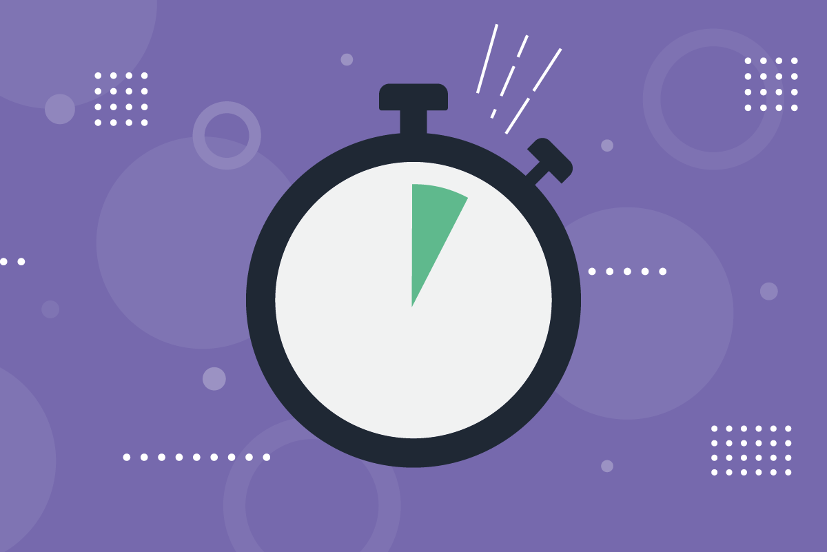 Graphic of timer showing 8 seconds