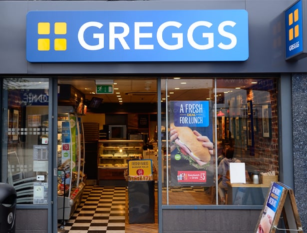 Newcastle Greggs shopfront