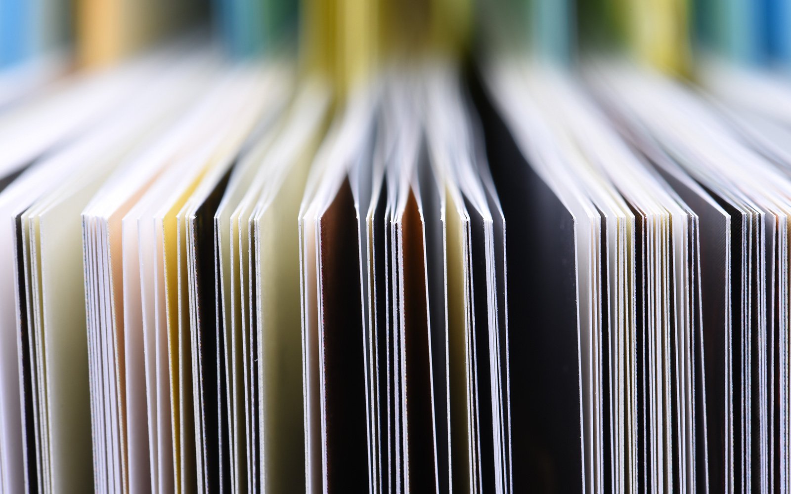 Pages of a university prospectus fanned out