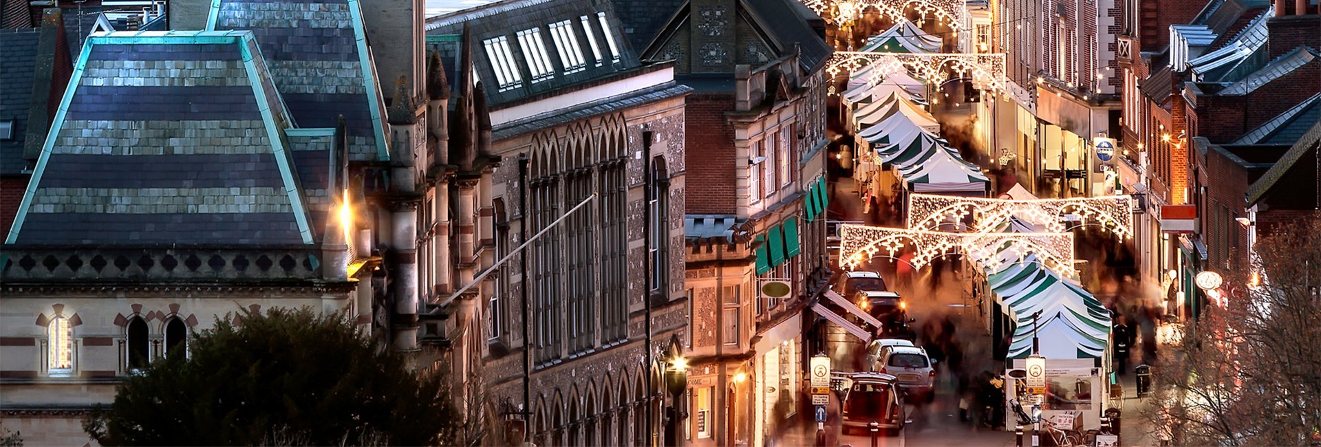 Winchester street Christmas lights