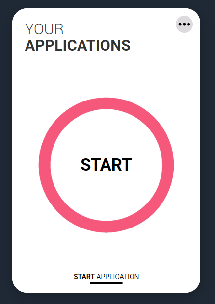 start application image of the start application tile on ucas hub