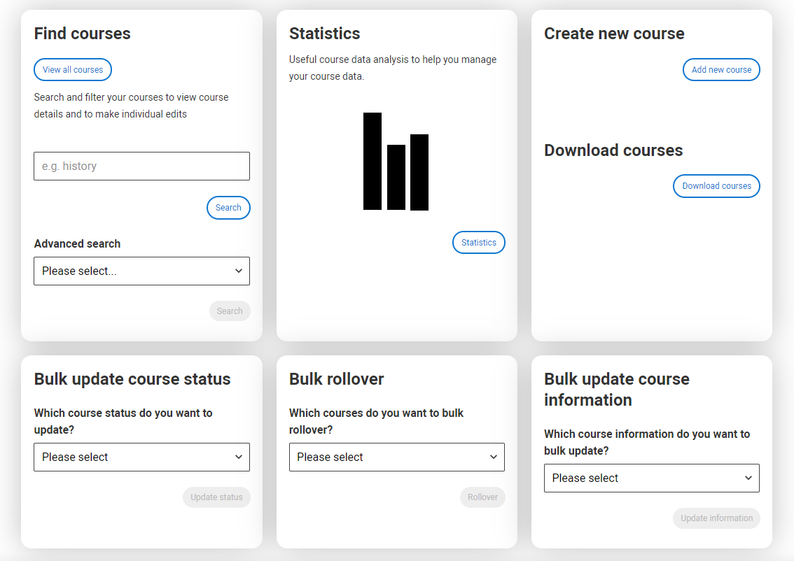 Statistics screenshot