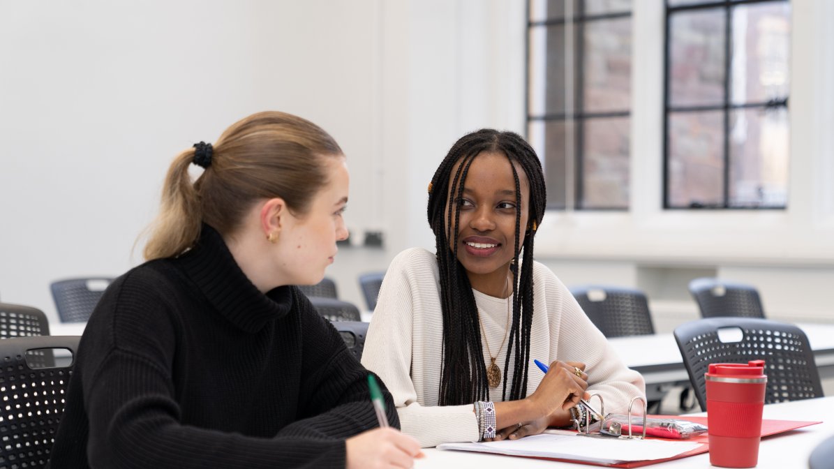 Bristol students in class