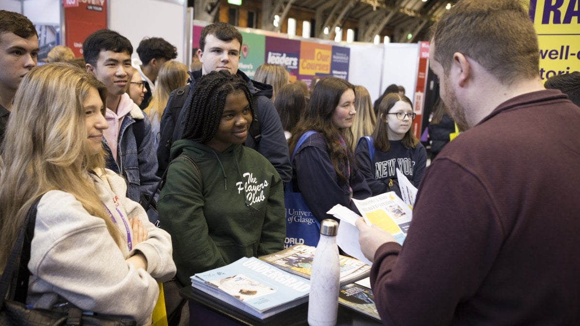 Student event stand
