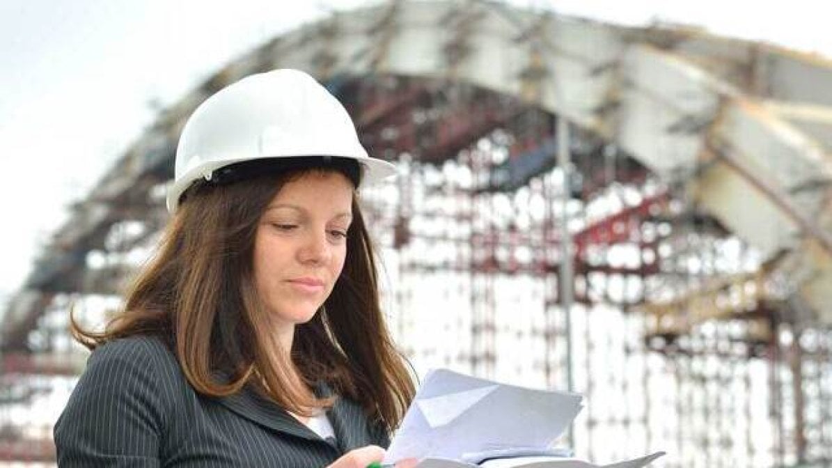 Architect working onsite