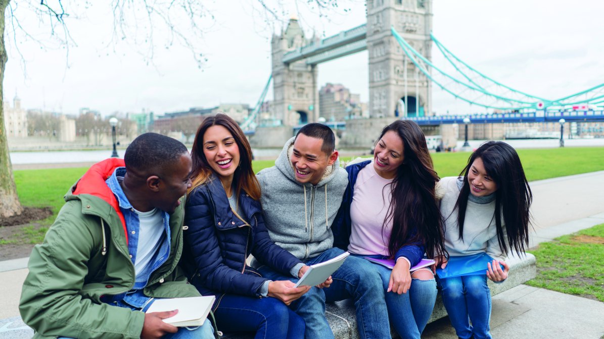 Students talking