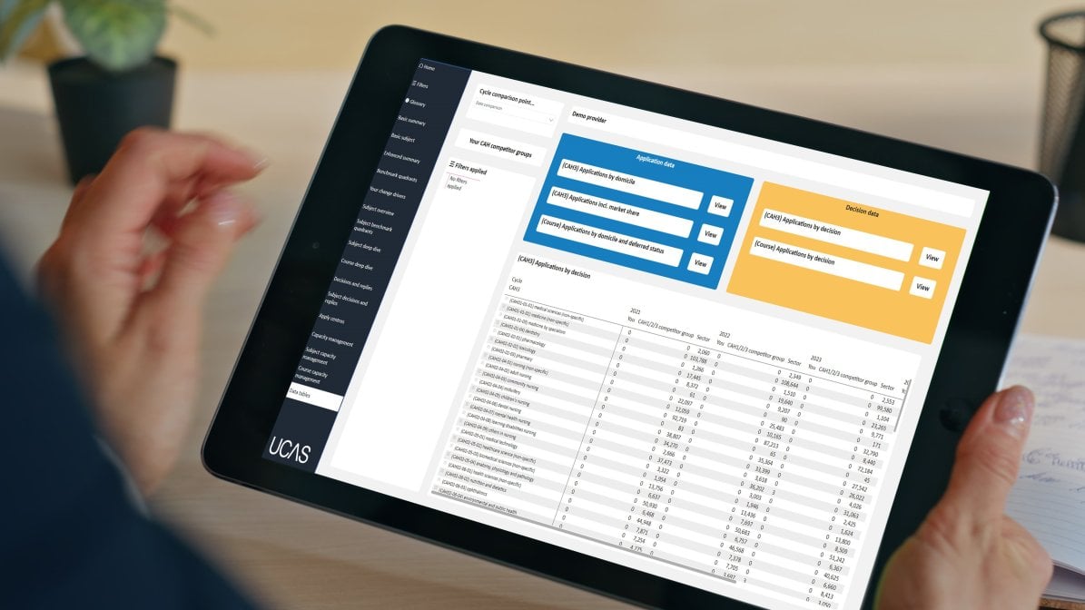 UCAS Tracker iPad