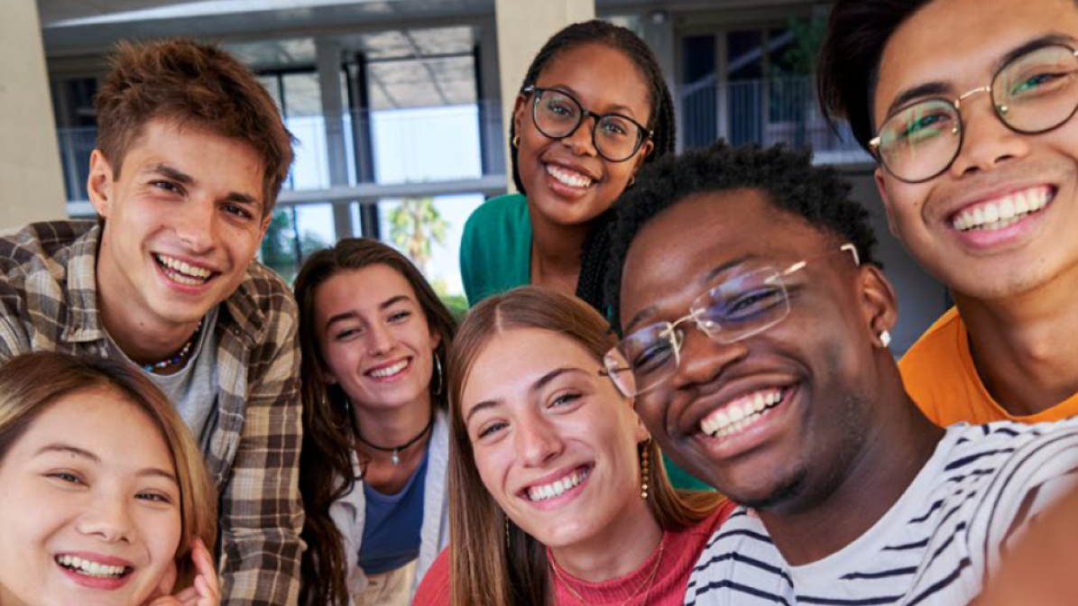 Students taking a selfie