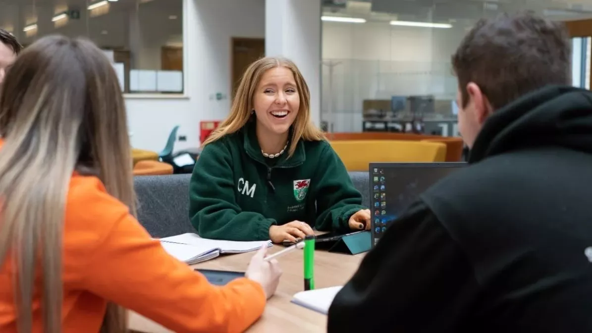 Students doing group project Students doing group project