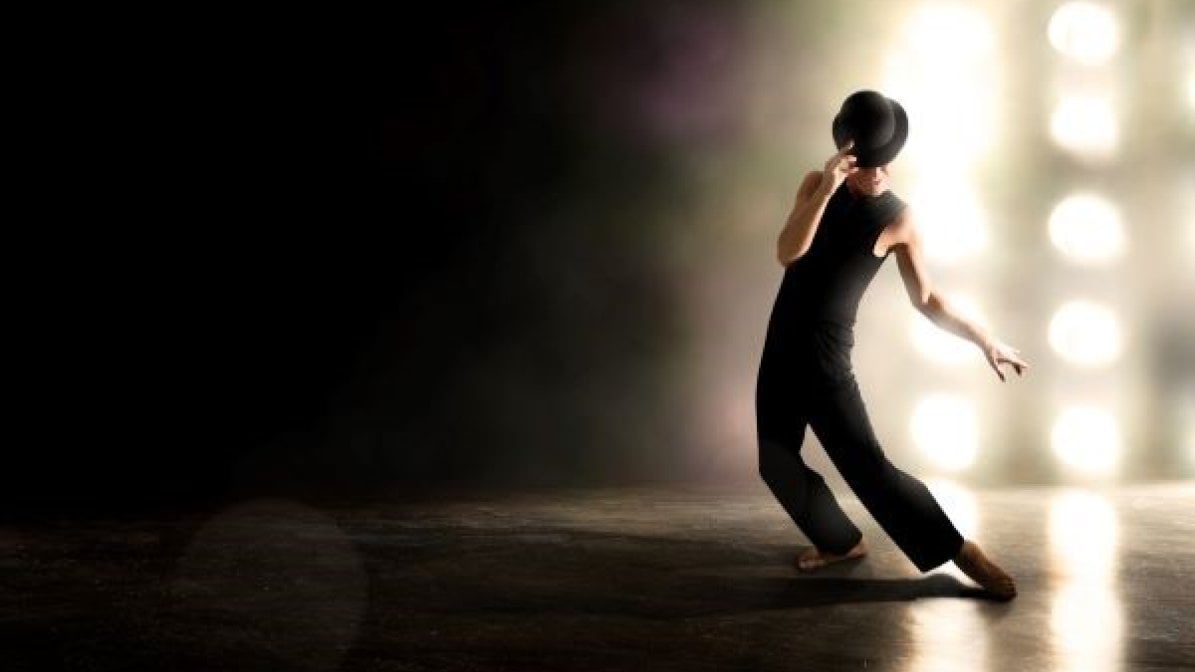 Dancer performing on stage