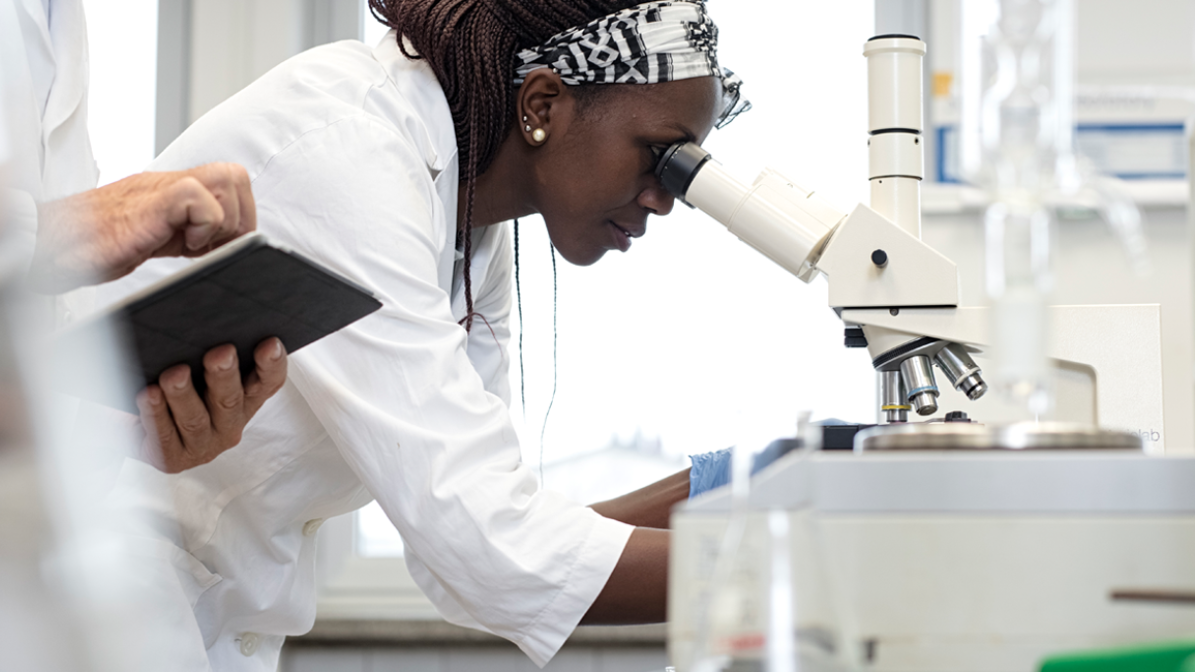 Materials science engineering students working in a laboratory