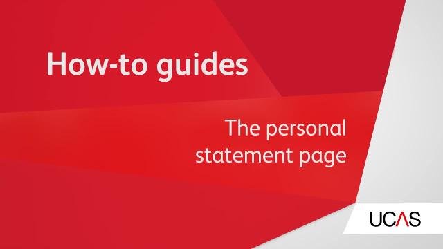 ucas help with personal statement