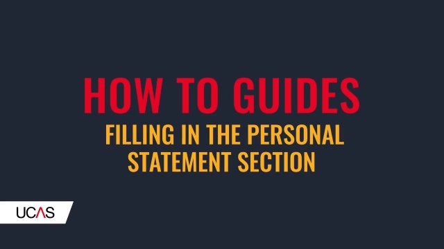 statement personal ucas apply