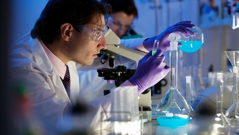 Scientists in lab