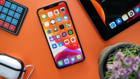an iPhone and various other electronic devices