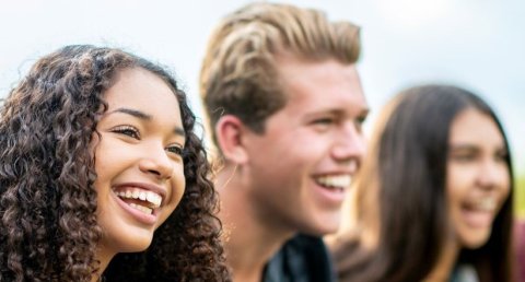 Smiling students