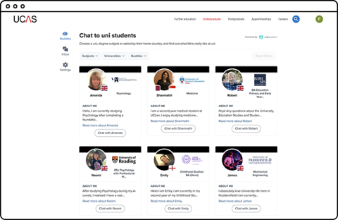 Unibuddy screenshot