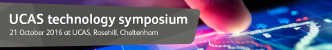 UCAS technology symposium banner advert