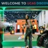 Student entering a UCAS Discovery event
