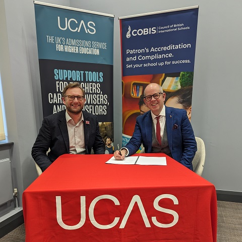 UCAS and COBIS at the recent joint signing of a Memorandum of Understanding