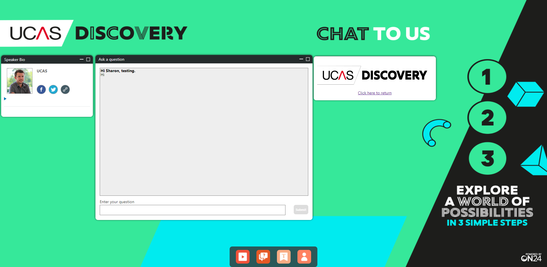 Discovery chat page