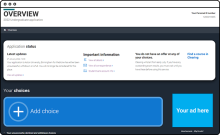 A screenshot of UCAS track